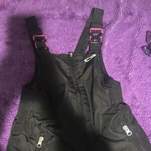 Kids Black One Piece Snowsuit